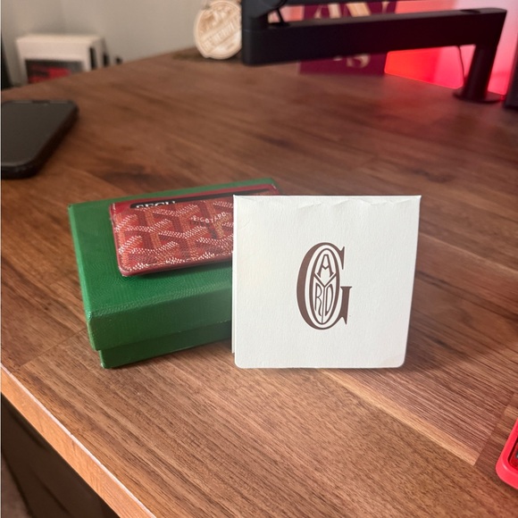 Nike Other - Goyard Red and White Card Holder
